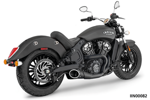 Escape Shorty 2-1 instalado en Indian Scout