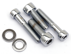 Kit de tornillos de montaje para pinza de freno con cabeza hueca y acabado cromado