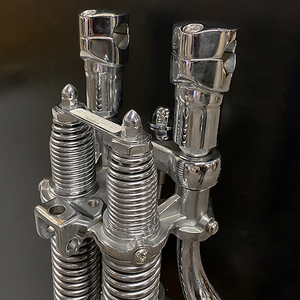 Par de torretas de horquilla estilo Springer para motocicleta Softail