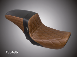 Asiento Le Pera Kickflip negro para Harley-Davidson Dyna
