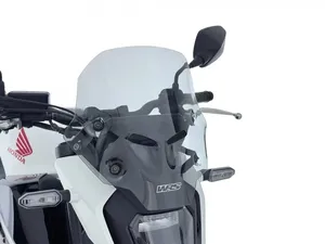 Cúpula deportiva negra para Honda CB500 Hornet vista frontal