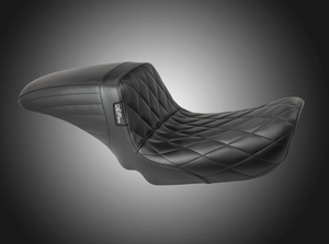 Asiento Le Pera Kickflip negro para Harley-Davidson Dyna