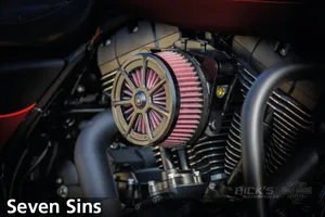 Filtro de aire de diseño Rick's Good Guys para motocicleta