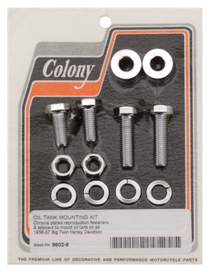 Kit de montaje para tanque de aceite Colony para motores Big Twin
