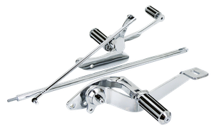 Par de estribos Streamliner adelantados para Harley-Davidson Dyna
