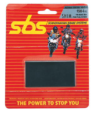 Lámina anti-vibración SBS para pastillas de freno