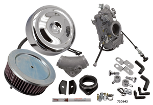 Carburador Mikuni HSR42 smoothbore con cuerpo de aluminio y mariposa plana