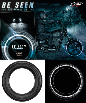 Neumático Shinko SR777R negro con dibujo de banda de rodadura