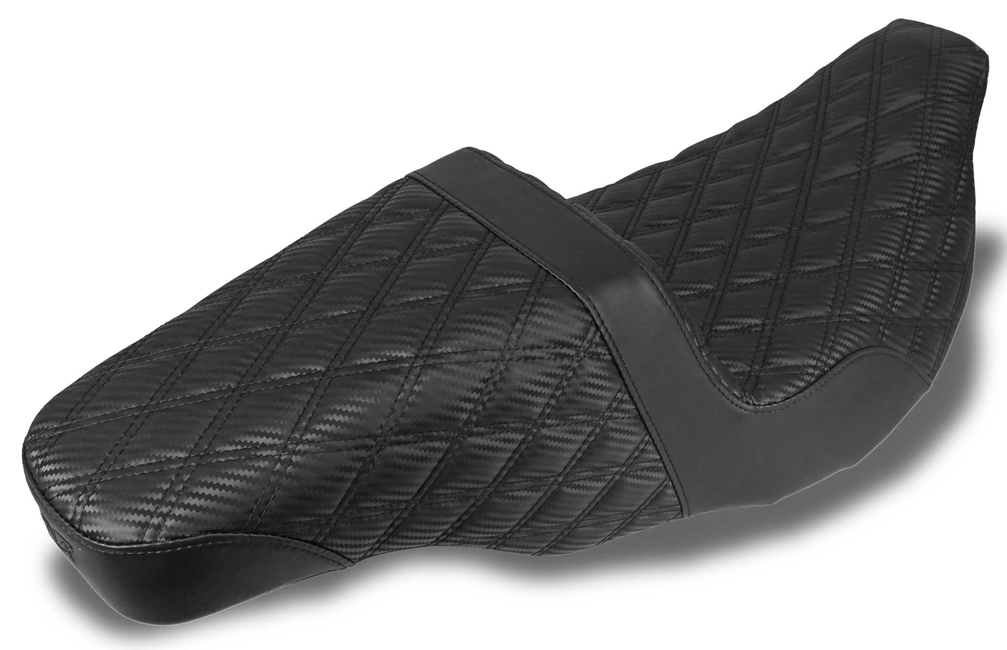 Asiento trasero DNA King Step 2-Up negro para Harley Touring 2008-2023