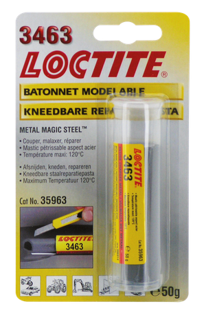 Tubo de compuesto metálico Loctite EA 3463 para reparación de motores
