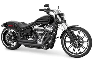Par de turn-outs Declaration color negro mate para manillar de motocicleta Harley-Davidson
