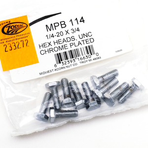 Surtido de tornillos Allen con acabado cromado para motocicletas americanas