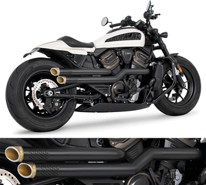 Escape Independence Freedom Performance instalado en lado derecho de motocicleta Harley-Davidson Sportster