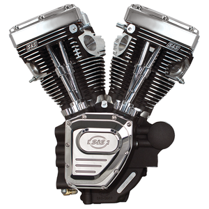 Motor S&S T-Series Long Block ensamblado con culatas y bloque principal