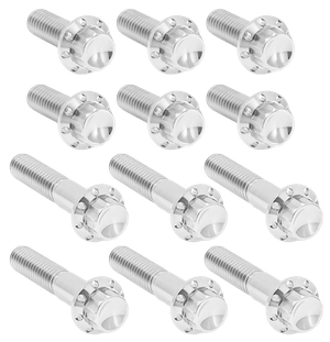 Kit de tornillos de titanio de 12 puntos para la tapa de balancines de motocicleta