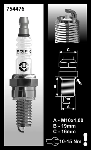 Bujías BRISK para motocicletas Harley-Davidson, Indian y Victory