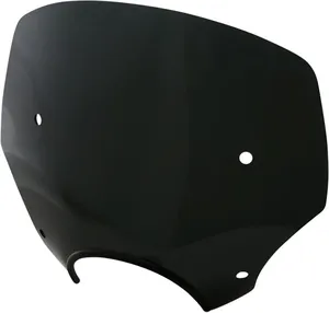Protector de manillar El Paso Sportshield negro instalado en manillar de motocicleta