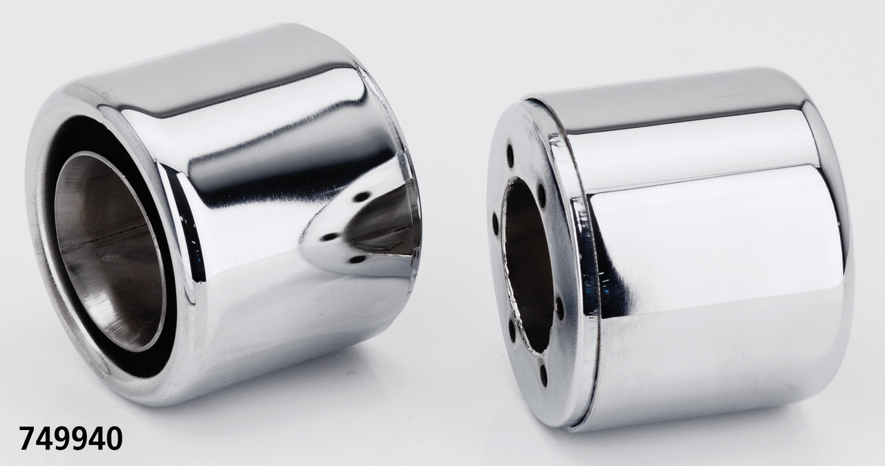 Par de silenciadores ajustables MCJ color negro para Harley-Davidson Softail Milwaukee Eight