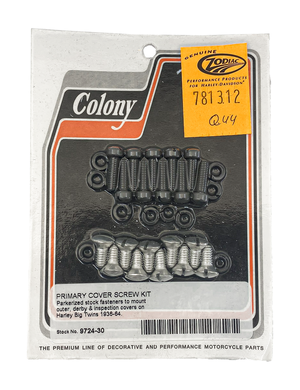 Kit de tornillos Colony para tapa de primaria de motocicleta Harley-Davidson