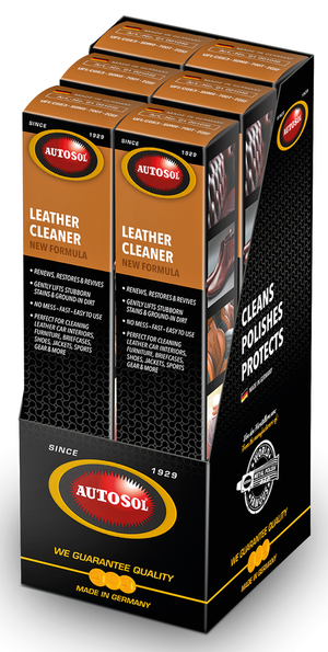 Frasco de limpiador de cuero Autosol para mantenimiento de piezas de moto
