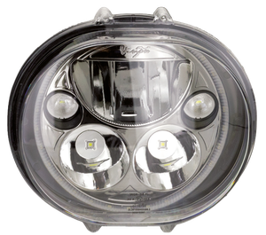 Faro delantero LED Vision-X negro para Harley-Davidson Road Glide