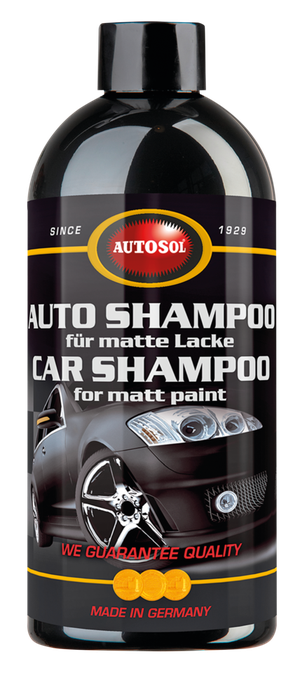 Frasco de champú Autosol para mantenimiento de pinturas mate en motocicletas