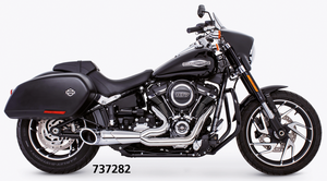 Escape Shorty 2-1 montado en motocicleta