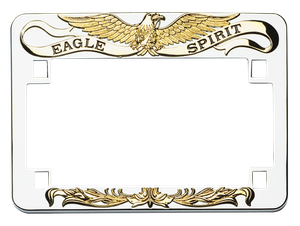Marco para matrícula Eagle Spirit de color negro
