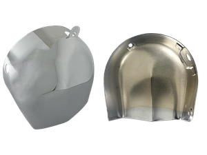 Par de tapas de bocina cromadas para cubo de rueda de motocicleta Harley-Davidson