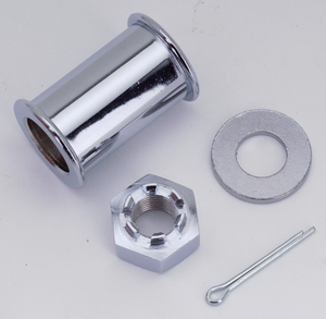 Par de ejes cromados para ruedas delanteras y traseras de motocicleta Harley-Davidson