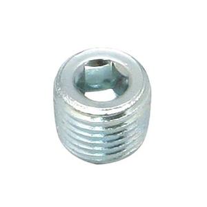 Tapón Allen hexagonal en tamaños 1/16, 1/8 y 1/4 NPT para recambios de moto