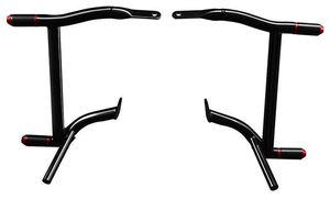 Defensas Clubstyle para Touring - traseras, Negro con detalles rojos