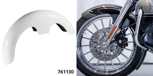 Guardabarros delantero Tommy & Sons Wrapper negro para motocicleta