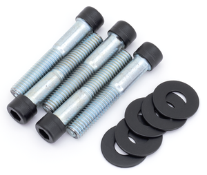 Kit de tornillos de montaje para polea de correa con acabado negro