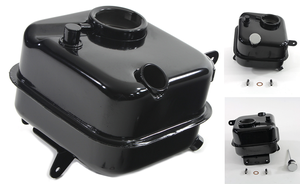 Depósito de aceite cromado para motor Big Twin de 4 velocidades