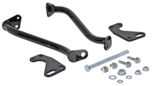 Soportes Dominator para carenado estilo ST instalados en motocicleta