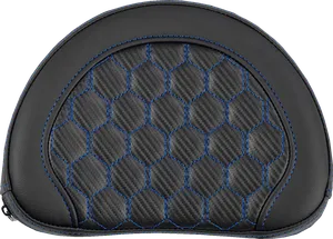 Cojín contorneado para respaldo Sissy Bar - BR contoured HC costura azul <span style="color: red;font-size: 0,5em">- ALMACEN USA-</span>