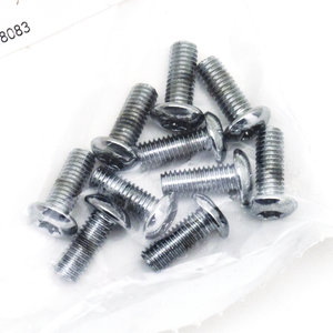 Surtido de tornillos Torx con cabeza botón de acabado cromado para motocicletas