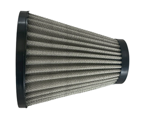 Filtro de aire HP Series Ram-Air negro con aros cromados