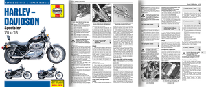 Manual Haynes de reparación y mantenimiento para motocicletas Harley-Davidson