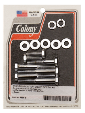 Kit de tornillos para tapa superior de transmisión de 4 marchas para Big Twin