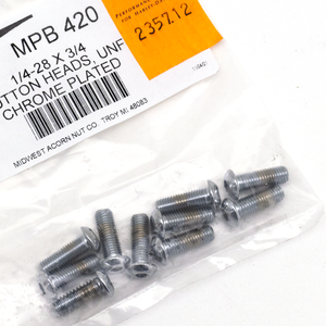 Surtido de tornillos Allen botón con acabado cromado brillante para recambios de motocicleta