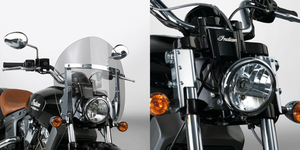 Parabrisas National Cycle Switchblade corto desmontable para moto