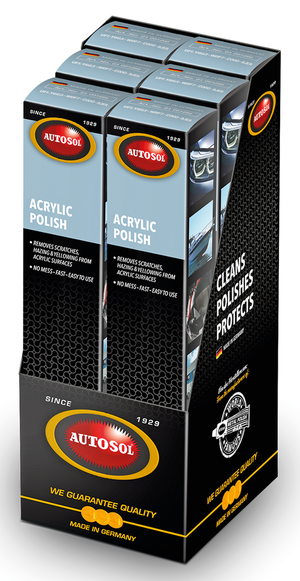 Frasco de pulido Autosol para vidrio acrílico de motocicletas
