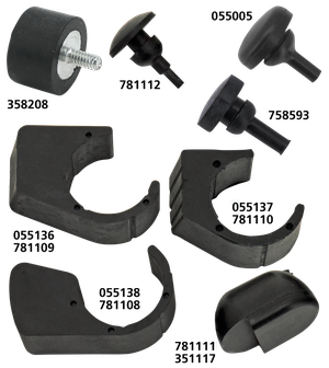 Tope de goma negro para caballete lateral de motocicleta Harley-Davidson