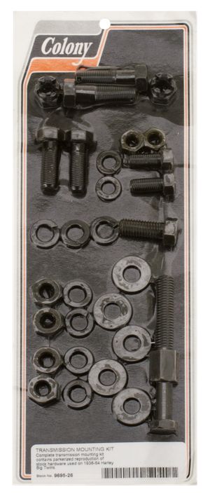 Kit de montaje de transmisión Colony para motocicleta custom