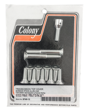 Kit de tornillos para tapa superior de transmisión de 4 marchas para Big Twin