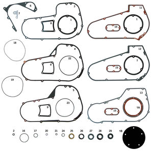 Juntas, O-rings y sellos la primaria Big Twin 5 marchas - Anillo tórico manguito palanca de cambio BT84-06 10Pck