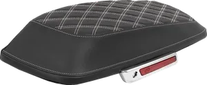 Fundas para tapa de alforja Lattice Stitched - Cubierta LS Bagger costura blanca <span style="color: red;font-size: 0,5em">- ALMACEN USA-</span>
