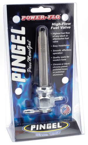 Grifo de gasolina Pingel Power-Flo de alto volumen con rosca de 22mm
